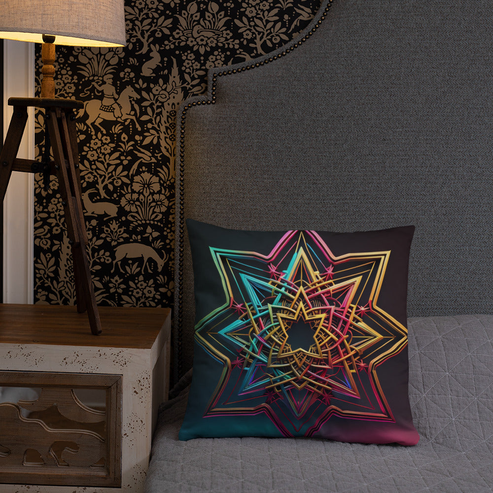 Futuristic Shine | Star of David | Pillow Case