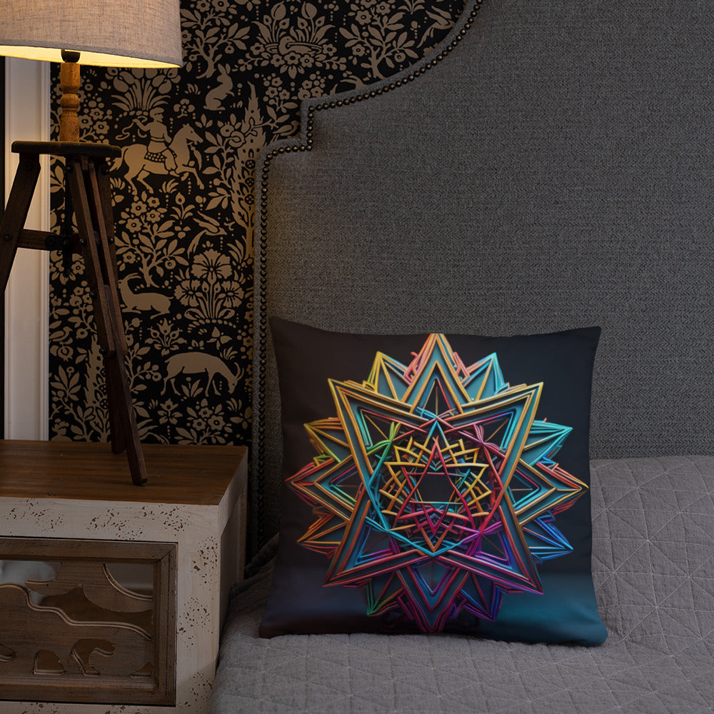 Futuristic Shine | Star of David | Pillow Case
