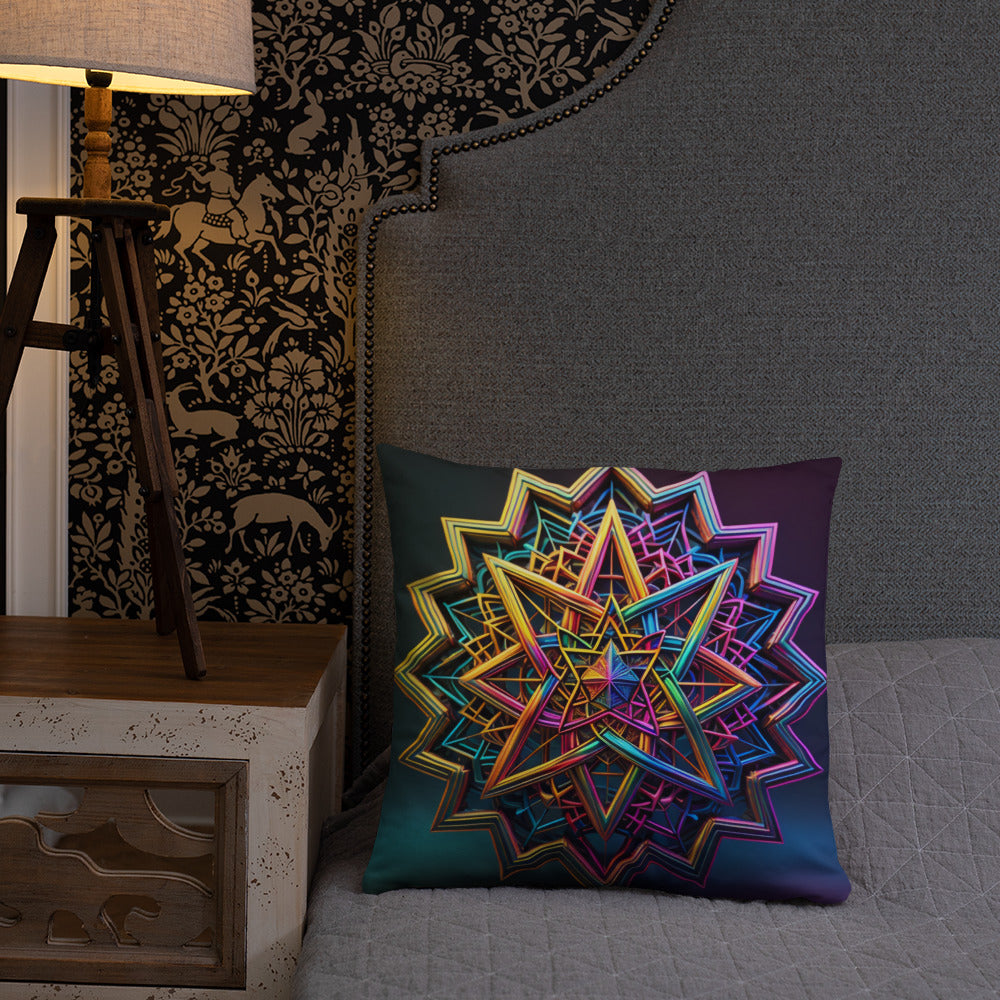 Futuristic Shine | Star of David | Pillow Case