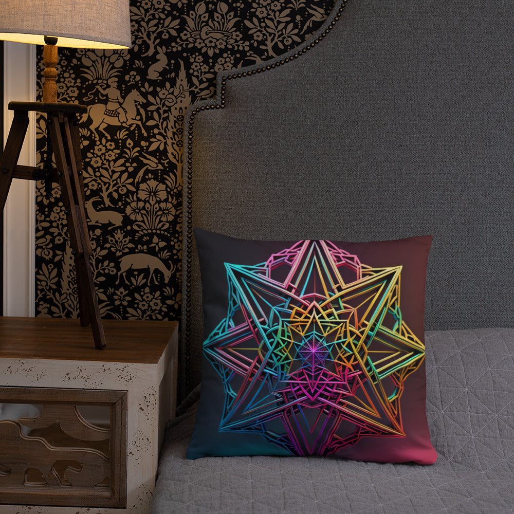 Futuristic Shine | Star of David | Pillow Case