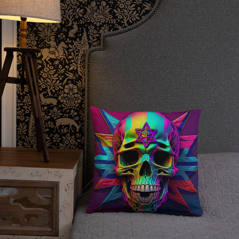 Cromo Skull | Star of David | Pillow Case