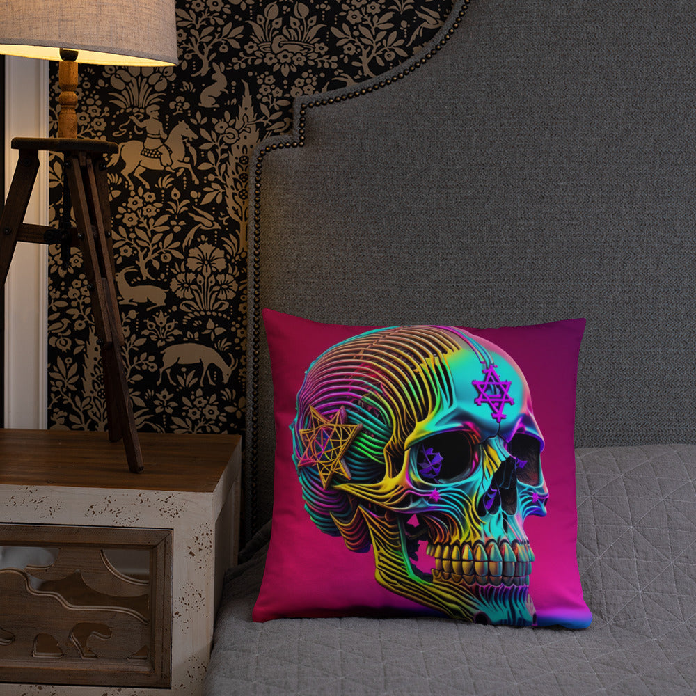 Cromo Skull | Star of David | Pillow Case