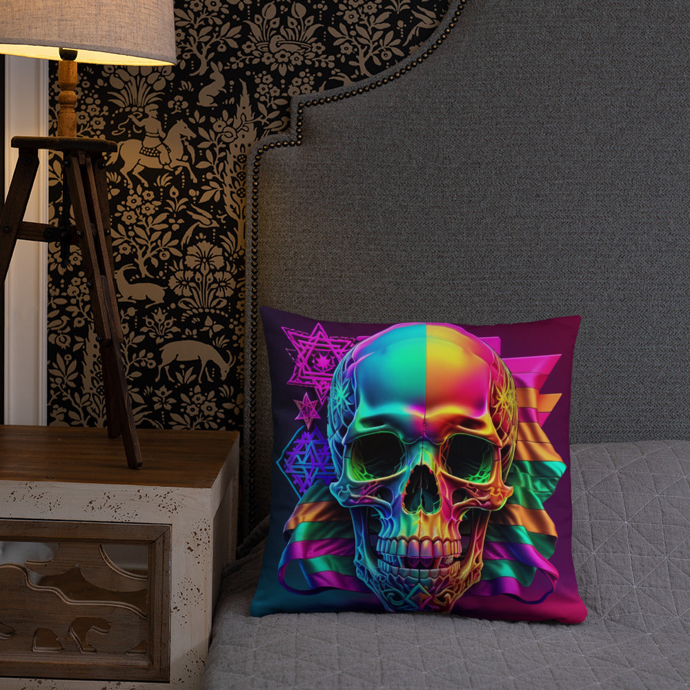Cromo Skull | Star of David | Pillow Case
