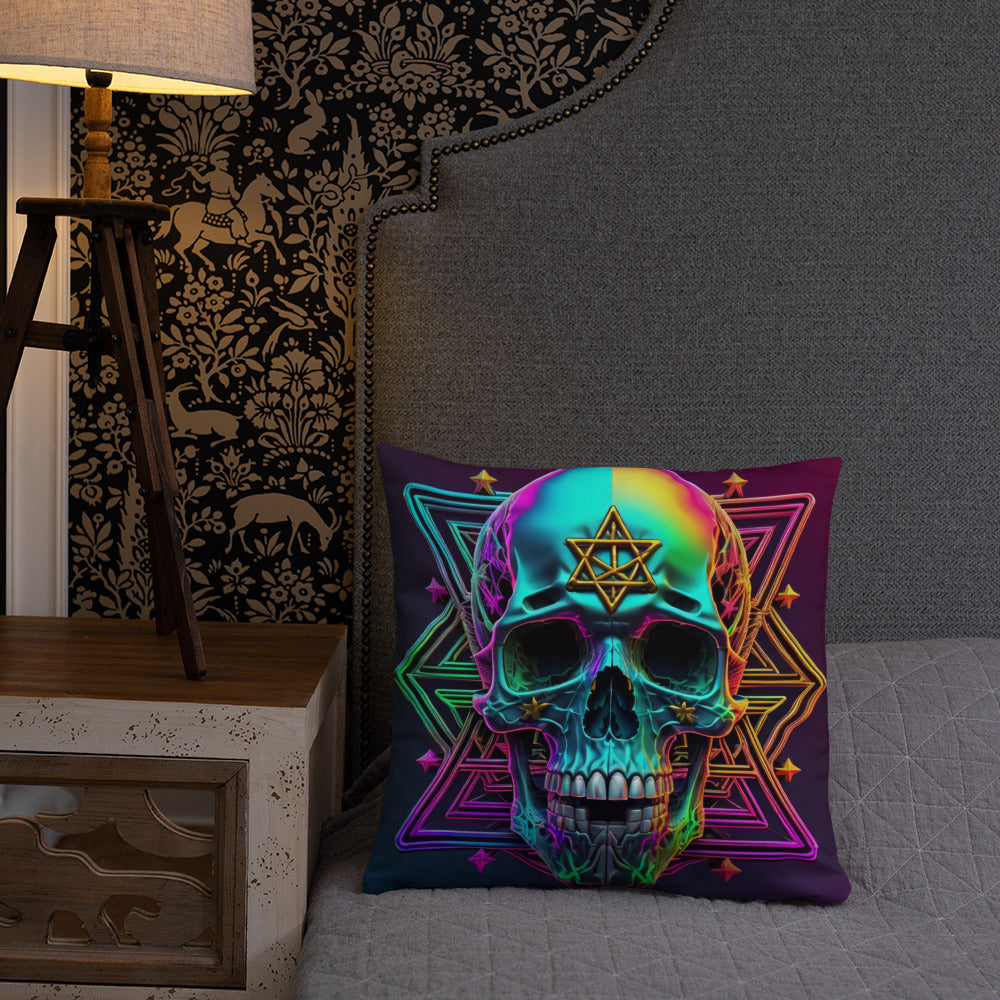Cromo Skull | Star of David | Pillow Case
