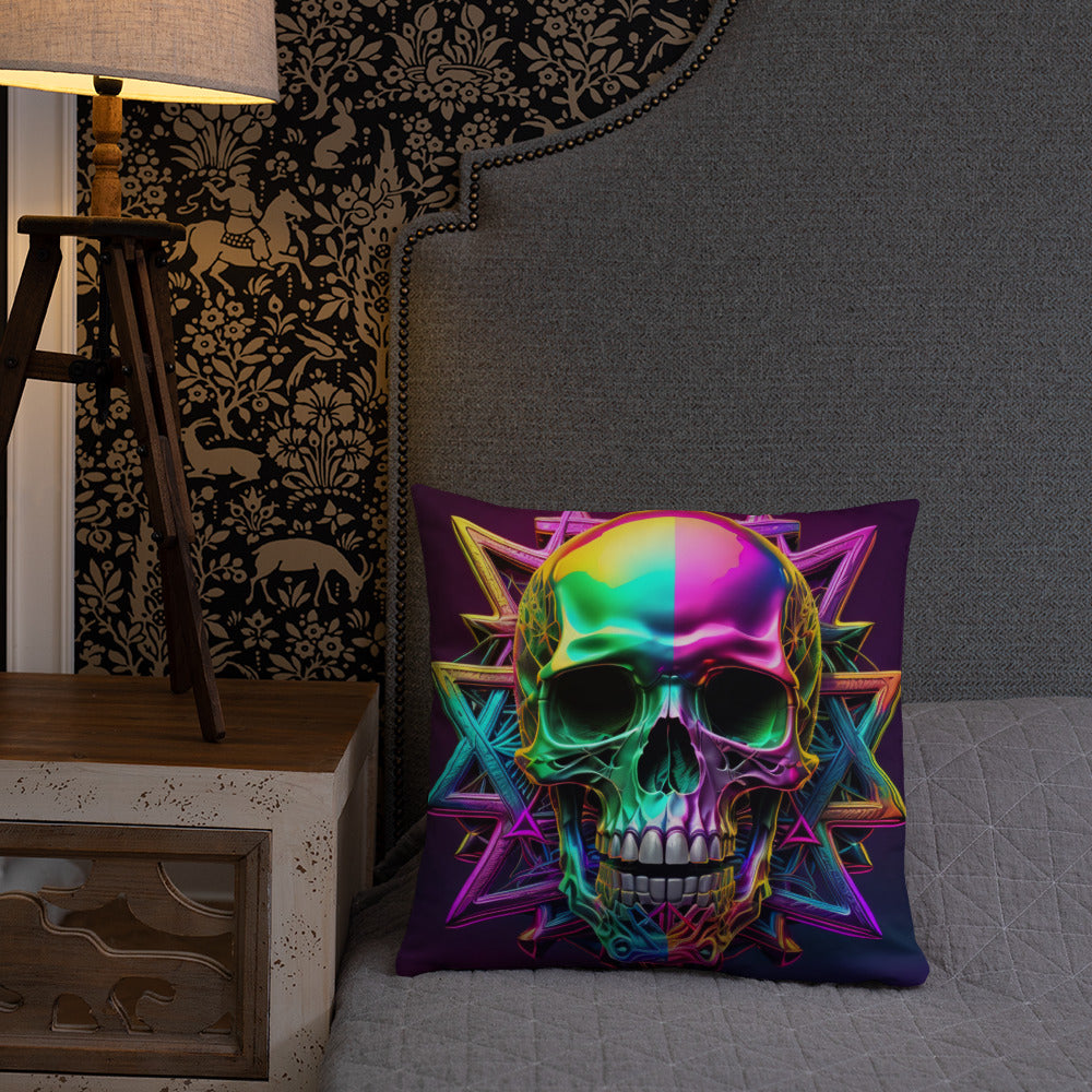 Cromo Skull | Star of David | Pillow Case