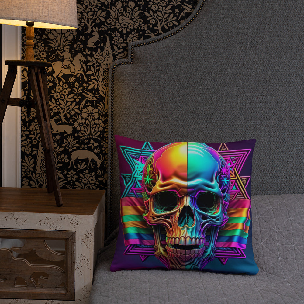 Cromo Skull | Star of David | Pillow Case