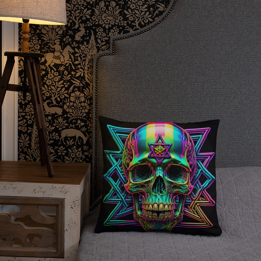 Cromo Skull | Star of David | Pillow Case