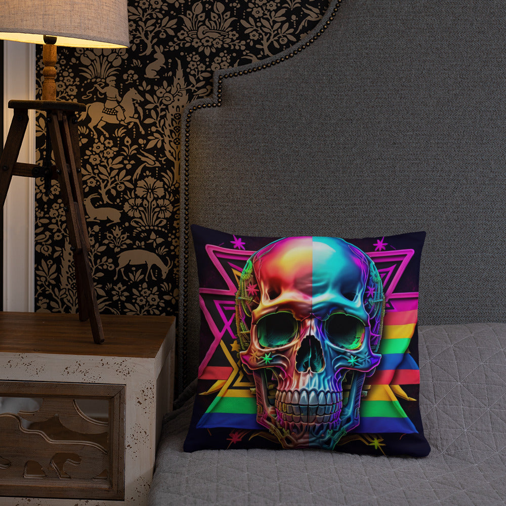 Cromo Skull | Star of David | Pillow Case