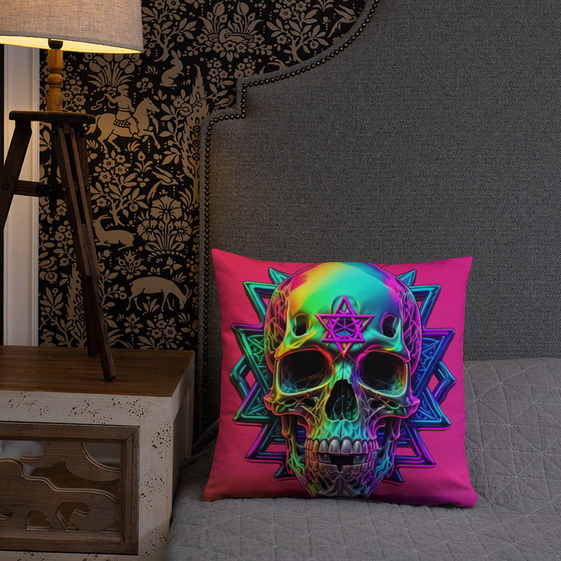 Cromo Skull | Star of David | Pillow Case