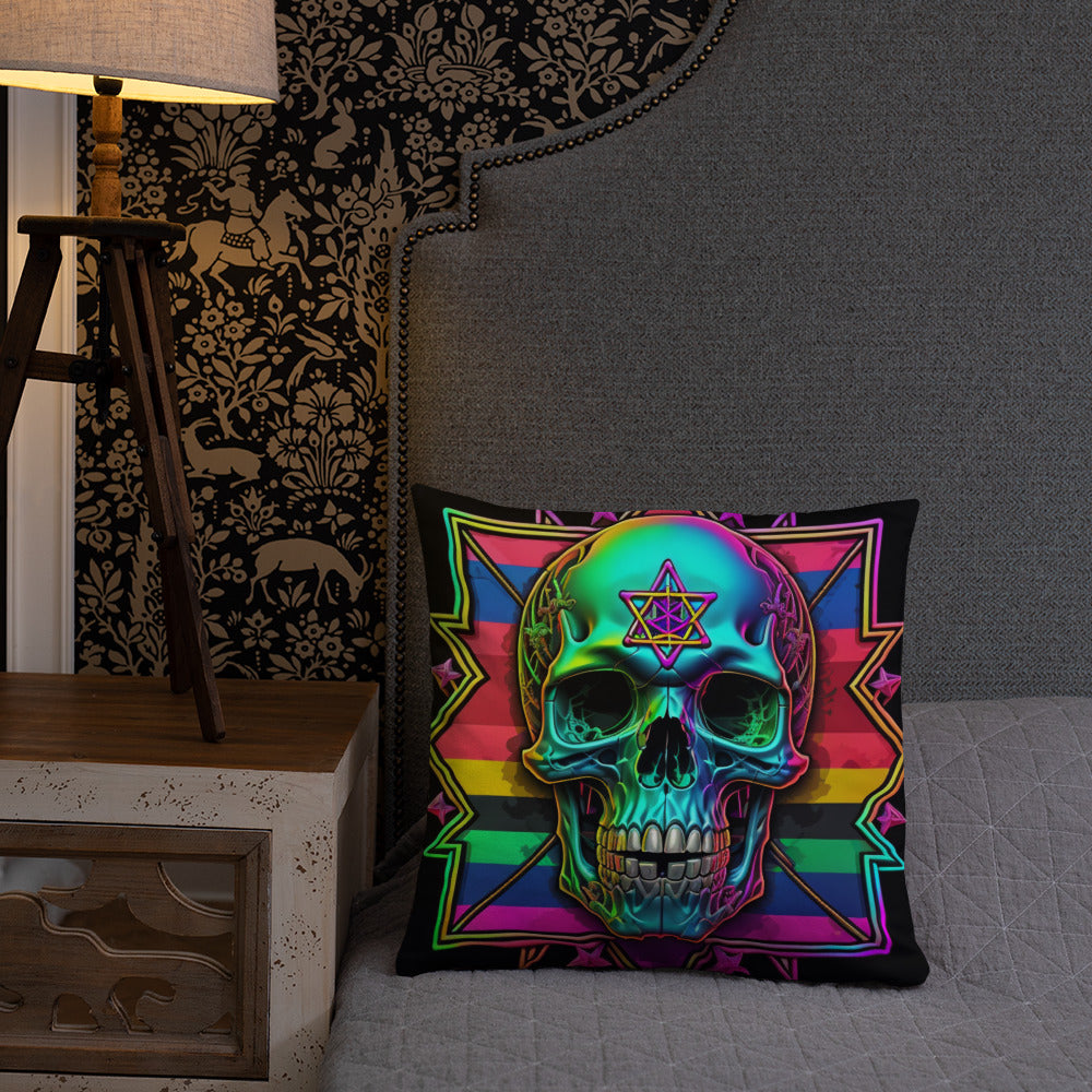 Cromo Skull | Star of David | Pillow Case