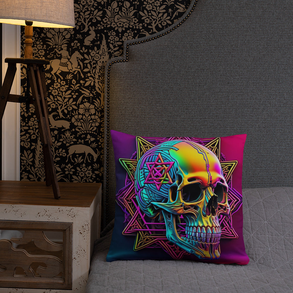 Cromo Skull | Star of David | Pillow Case