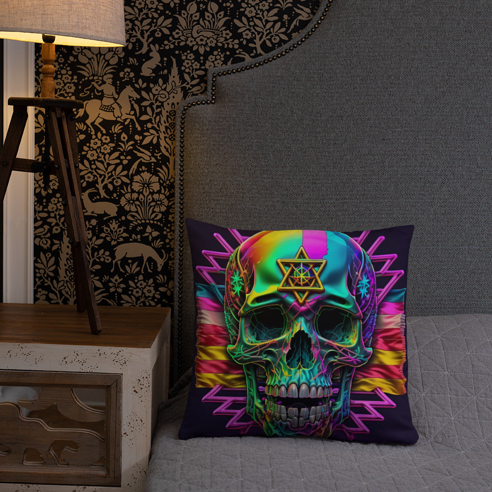Cromo Skull | Star of David | Pillow Case