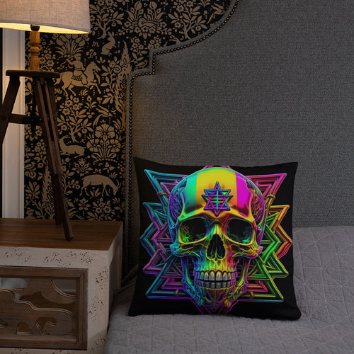 Cromo Skull | Star of David | Pillow Case