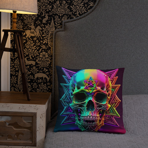 Cromo Skull | Star of David | Pillow Case