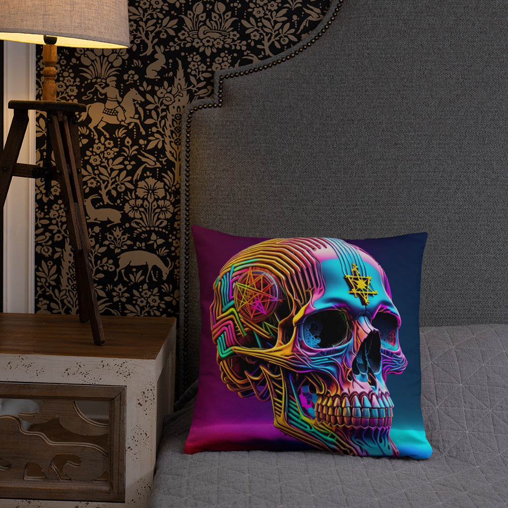 Cromo Skull | Star of David | Pillow Case