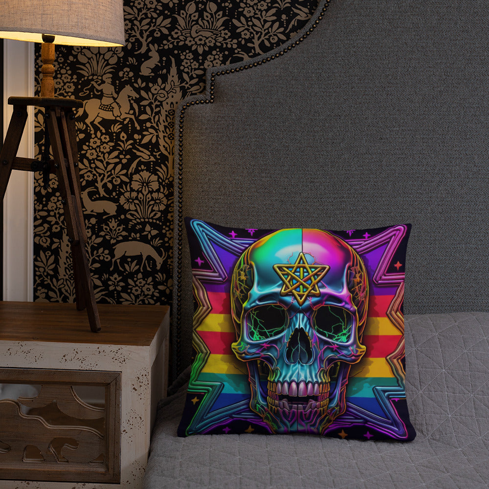 Cromo Skull | Star of David | Pillow Case