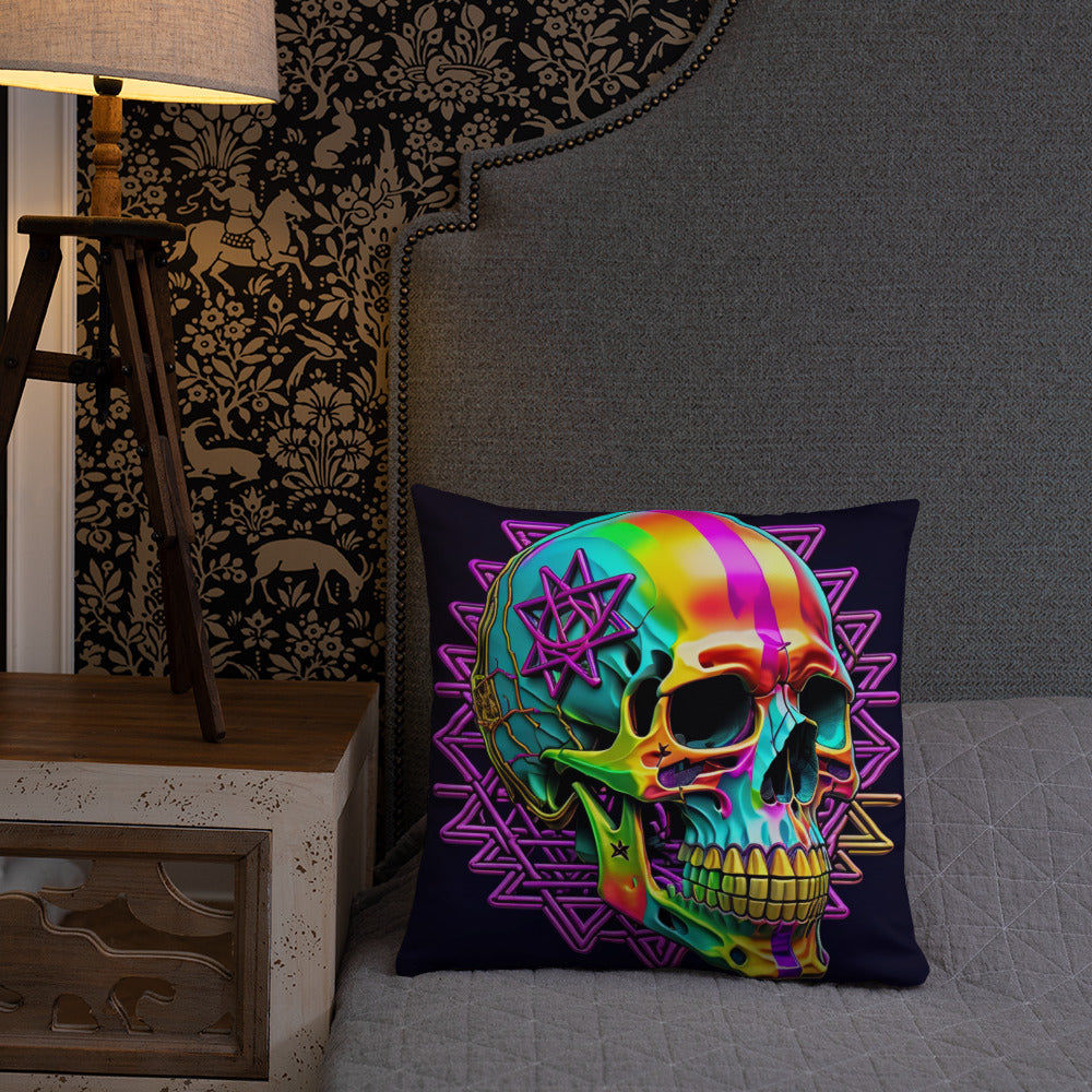 Cromo Skull | Star of David | Pillow Case