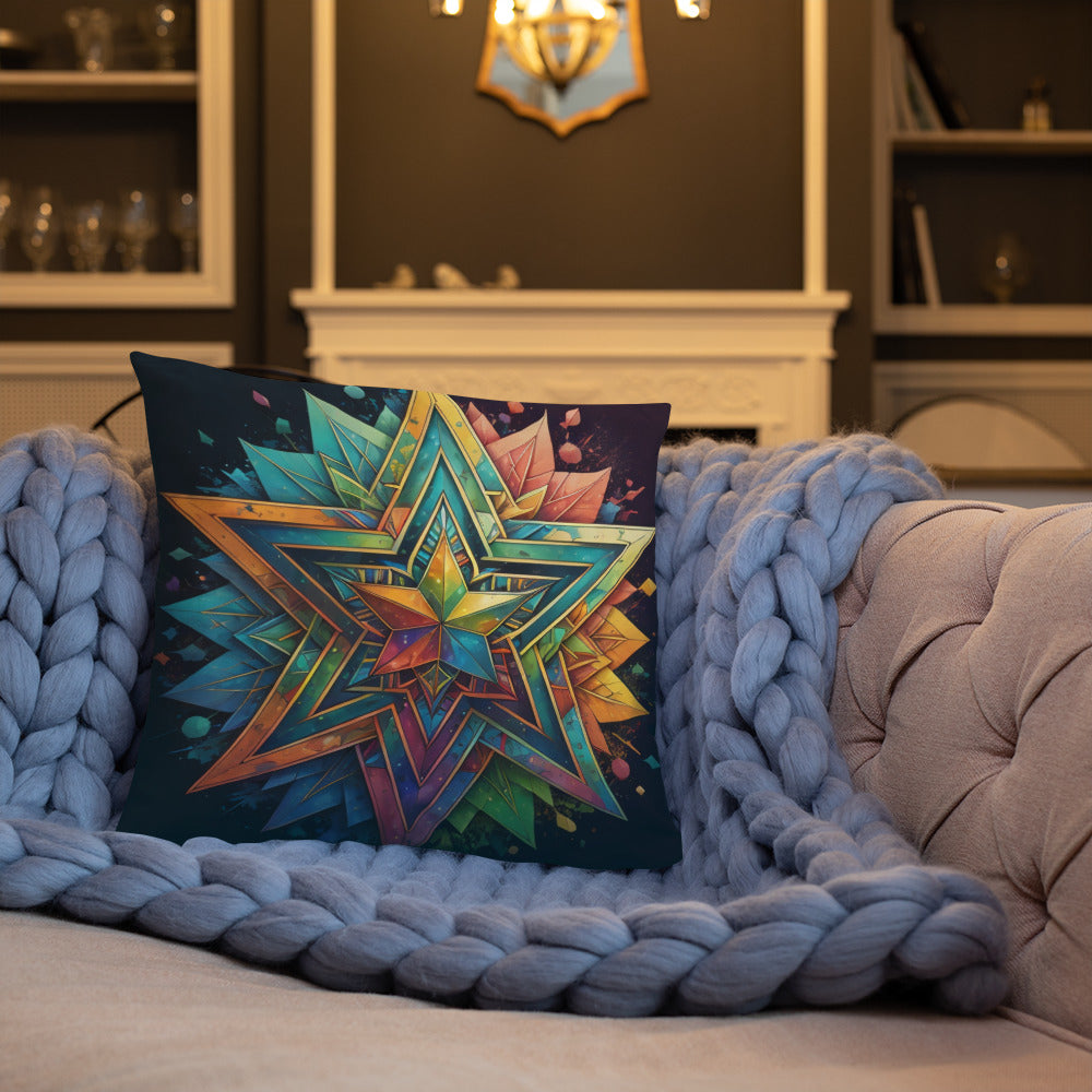 Vibrant Song | Star of David | Pillow Case