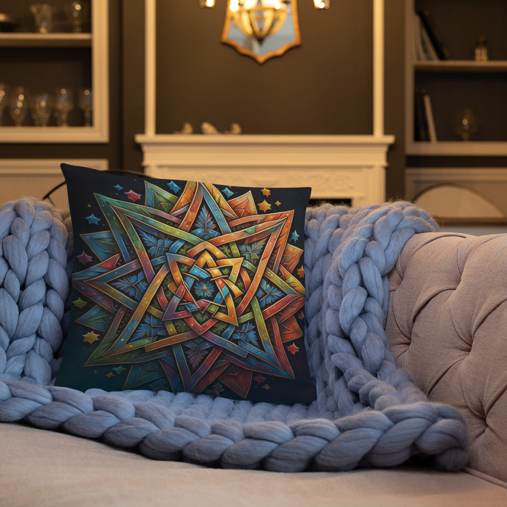 Vibrant Song | Star of David | Pillow Case