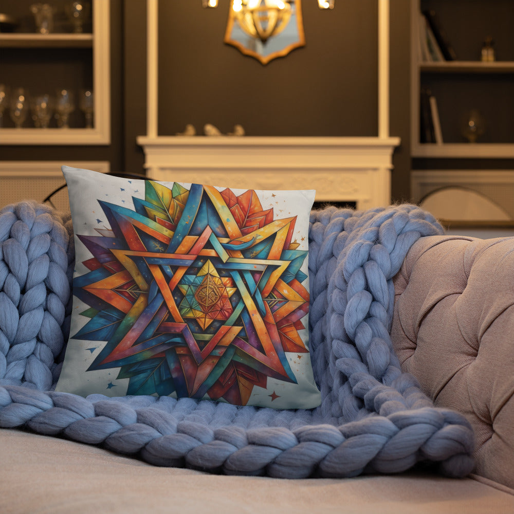 Vibrant Song | Star of David | Pillow Case