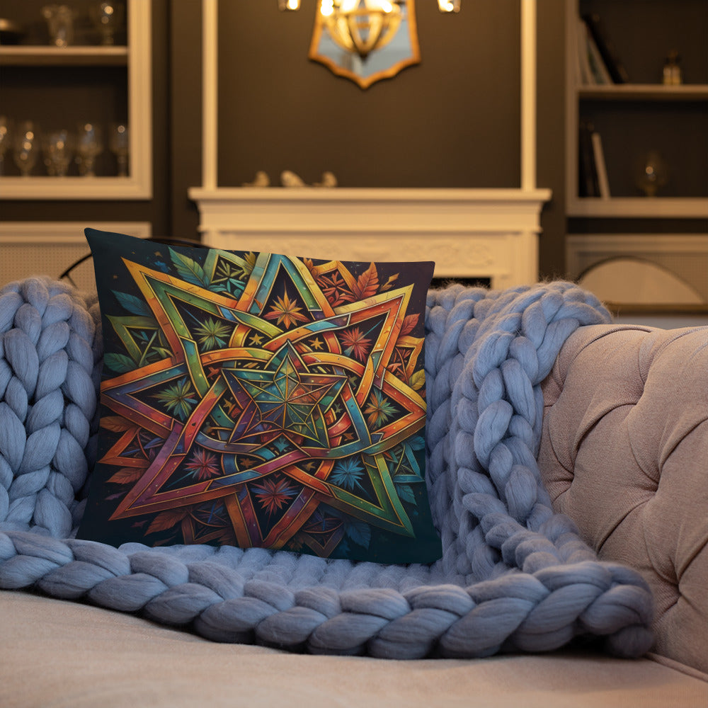 Vibrant Song | Star of David | Pillow Case