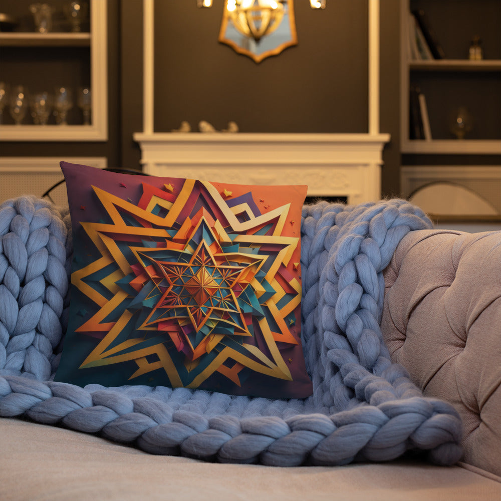 Vibrant Song | Star of David | Pillow Case