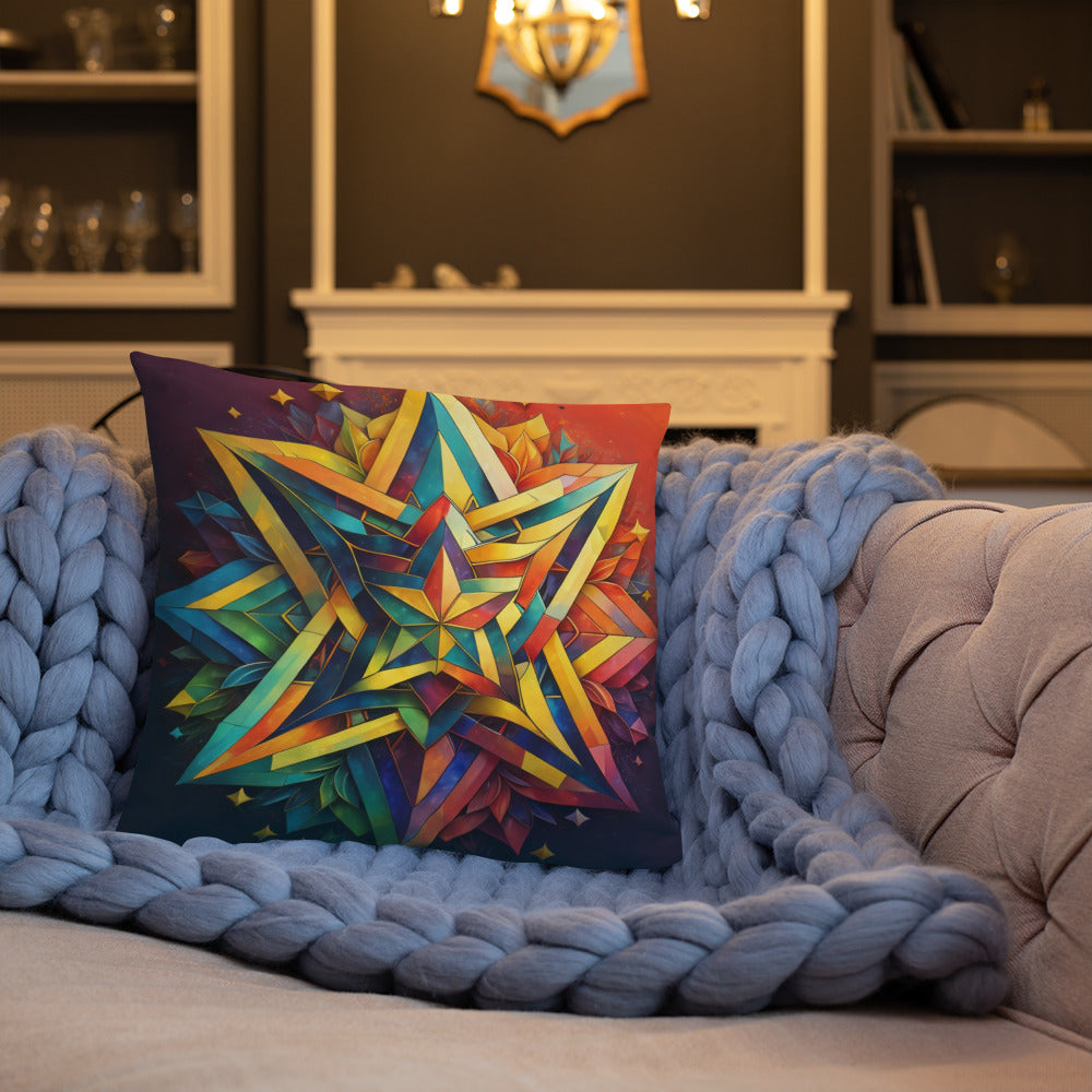 Vibrant Song | Star of David | Pillow Case