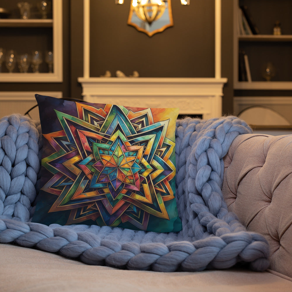 Vibrant Song | Star of David | Pillow Case