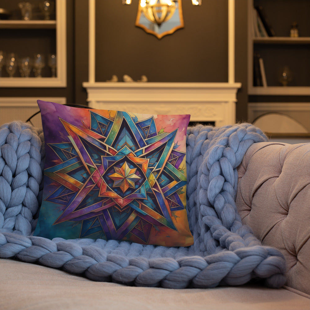 Vibrant Song | Star of David | Pillow Case