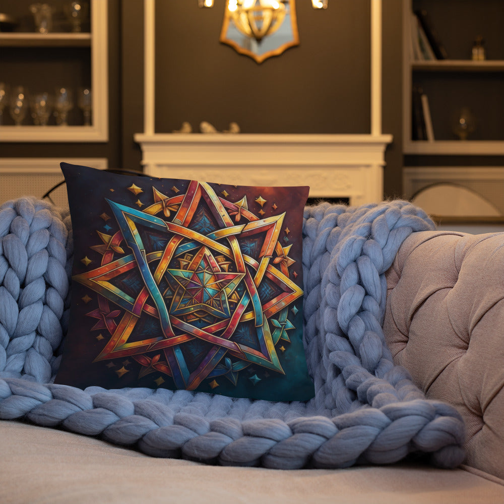 Vibrant Song | Star of David | Pillow Case
