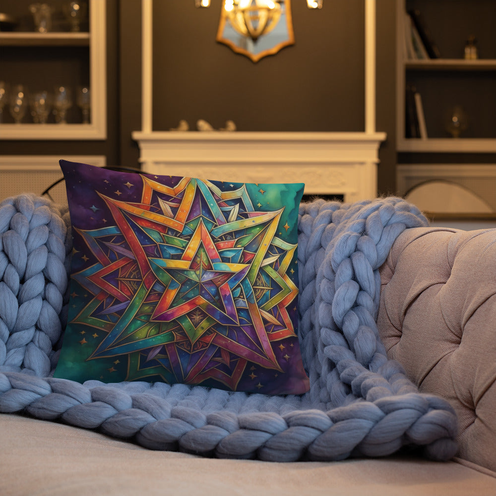 Vibrant Song | Star of David | Pillow Case