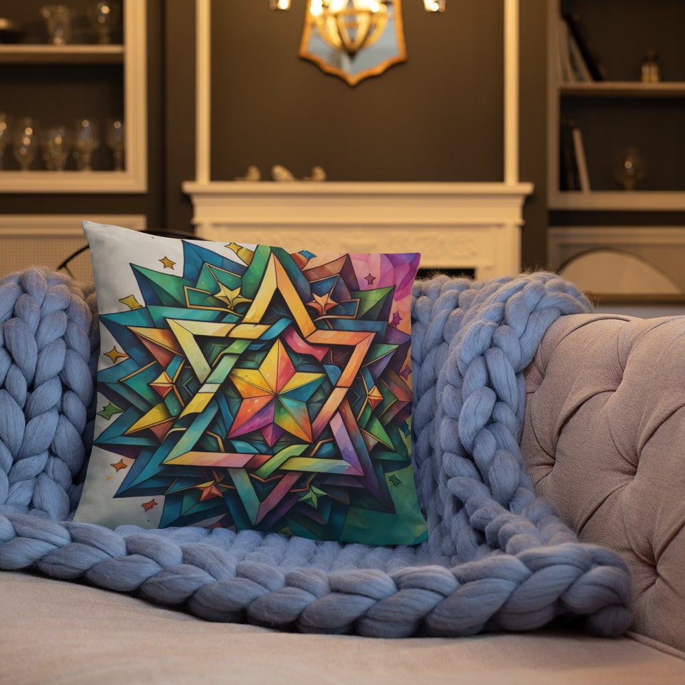 Vibrant Song | Star of David | Pillow Case