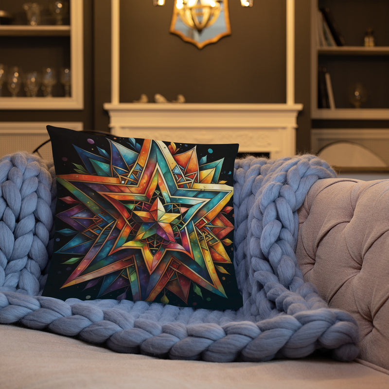 Vibrant Song | Star of David | Pillow Case