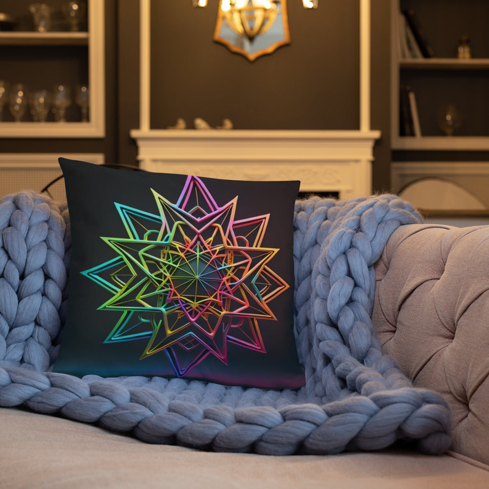 Futuristic Shine | Star of David | Pillow Case