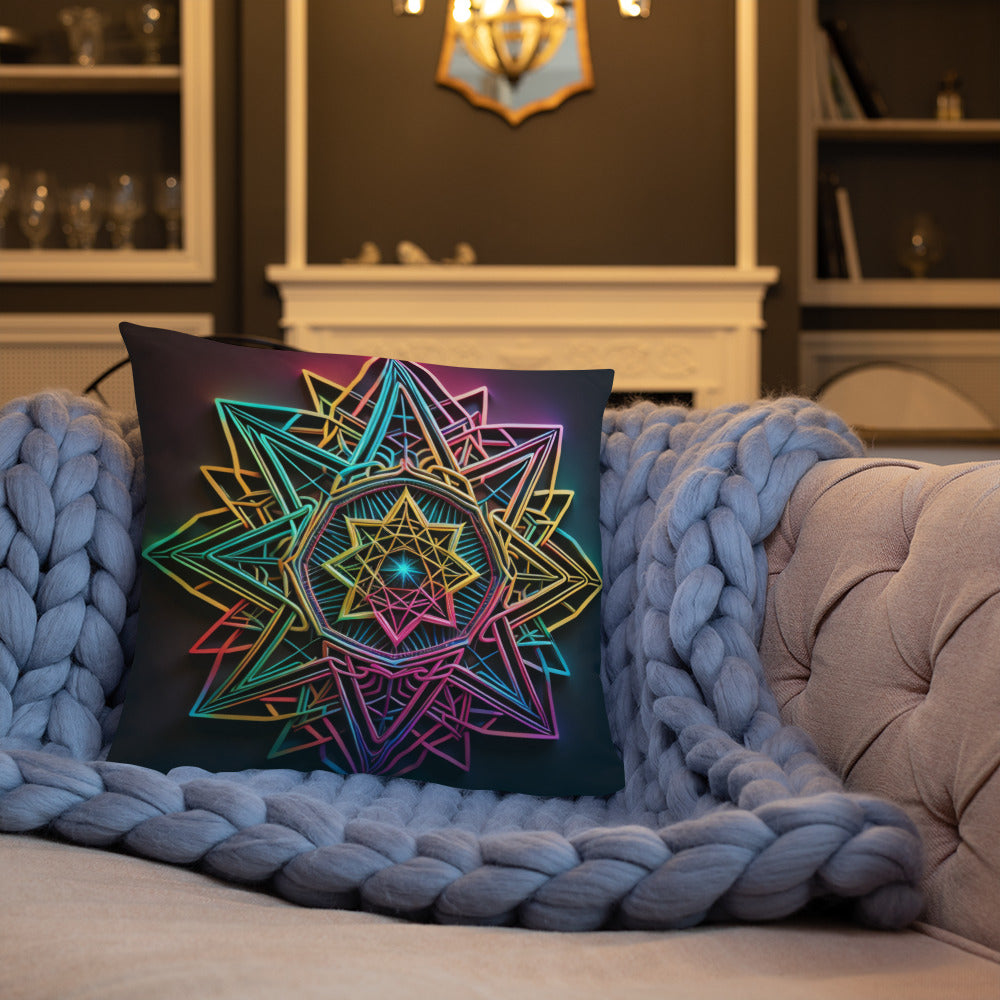 Futuristic Shine | Star of David | Pillow Case