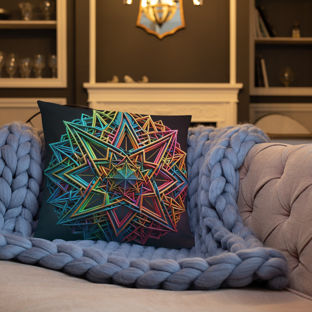 Futuristic Shine | Star of David | Pillow Case
