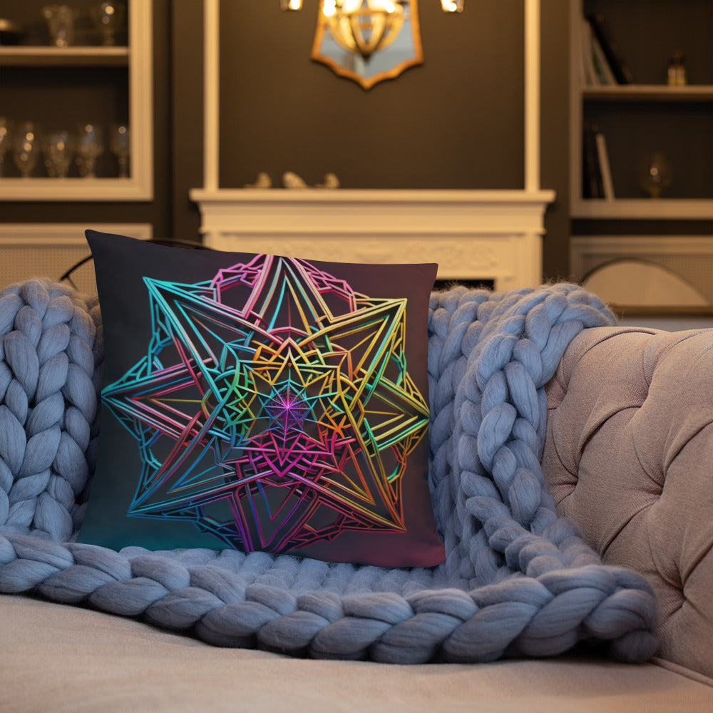 Futuristic Shine | Star of David | Pillow Case