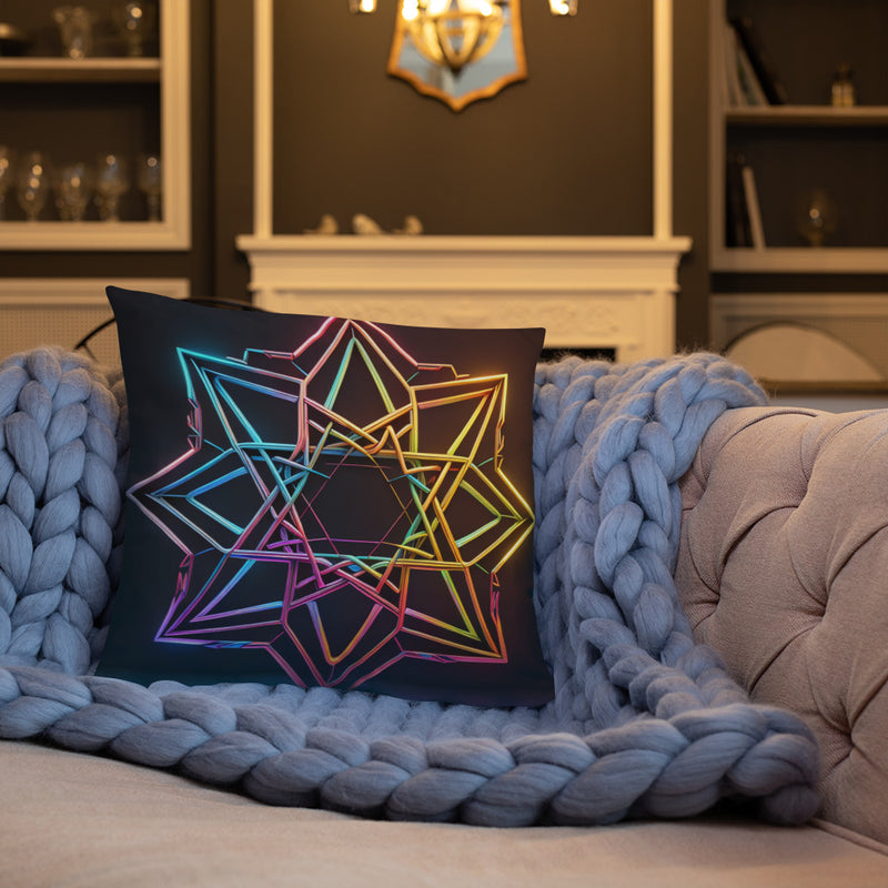 Futuristic Shine | Star of David | Pillow Case