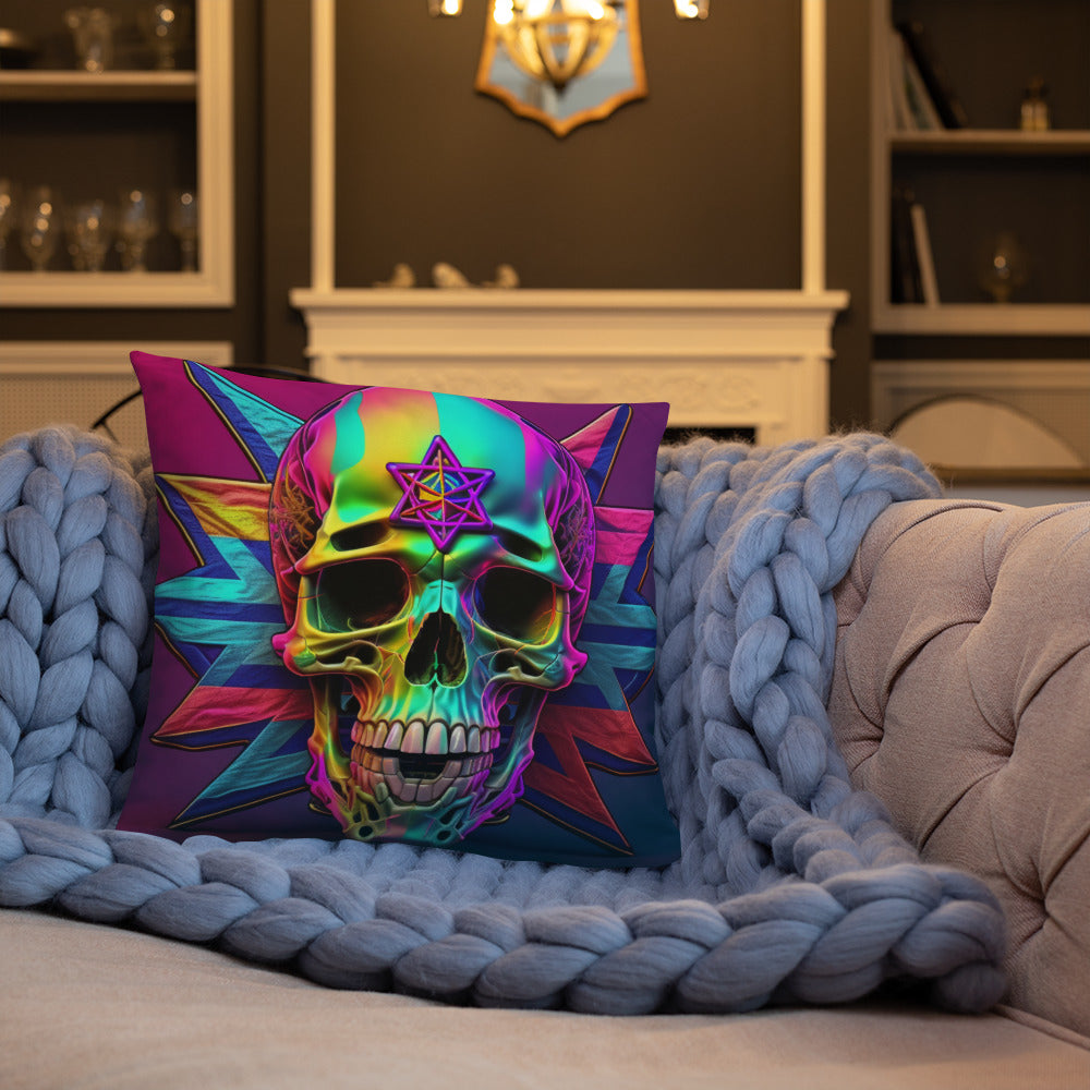 Cromo Skull | Star of David | Pillow Case