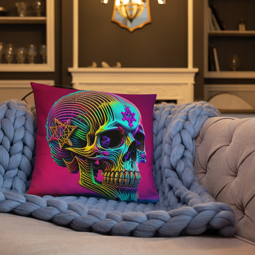 Cromo Skull | Star of David | Pillow Case