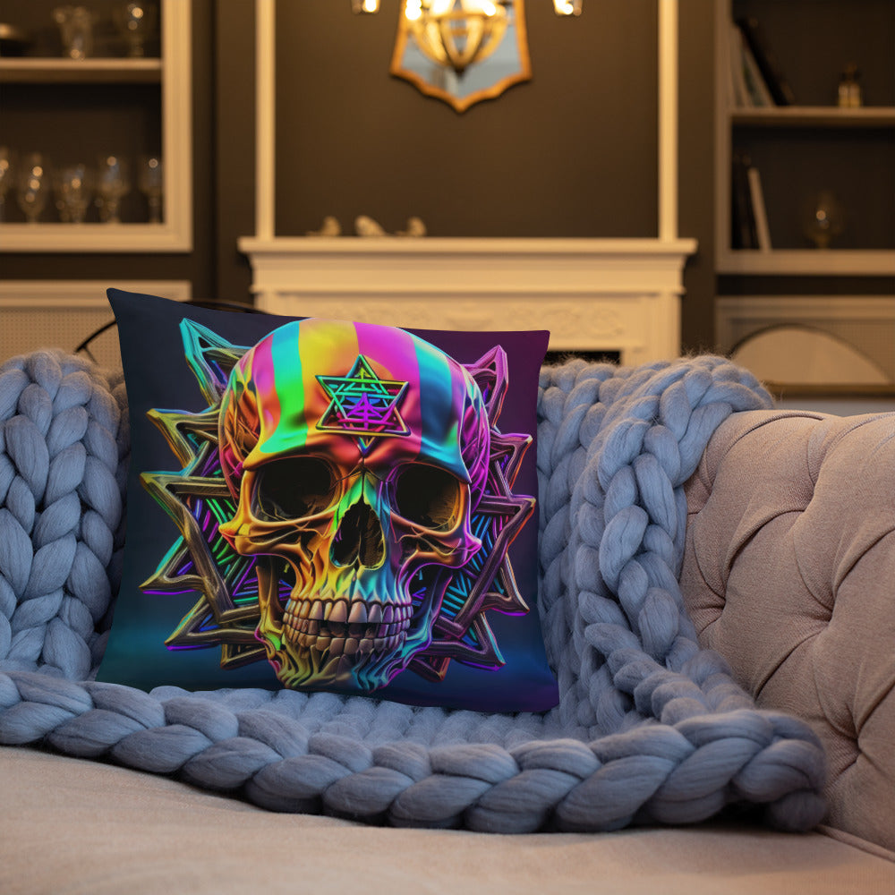 Cromo Skull | Star of David | Pillow Case