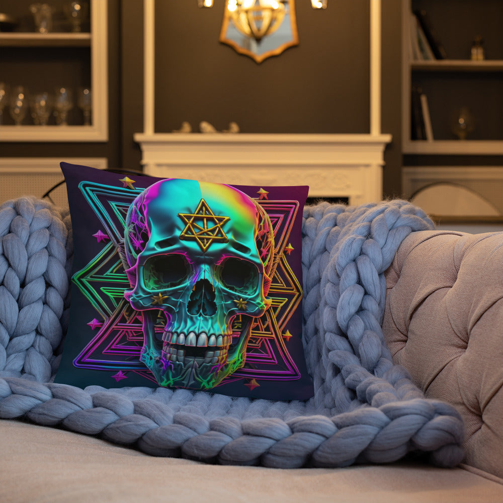 Cromo Skull | Star of David | Pillow Case