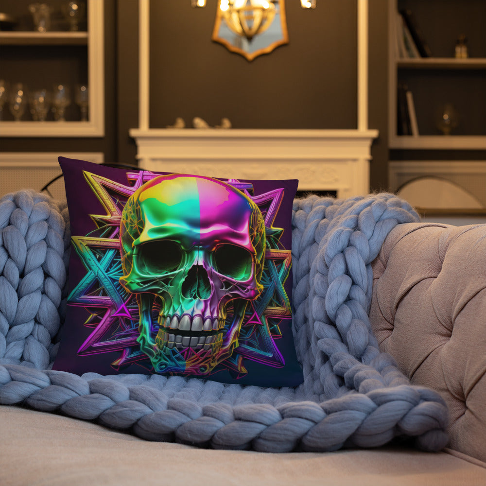 Cromo Skull | Star of David | Pillow Case