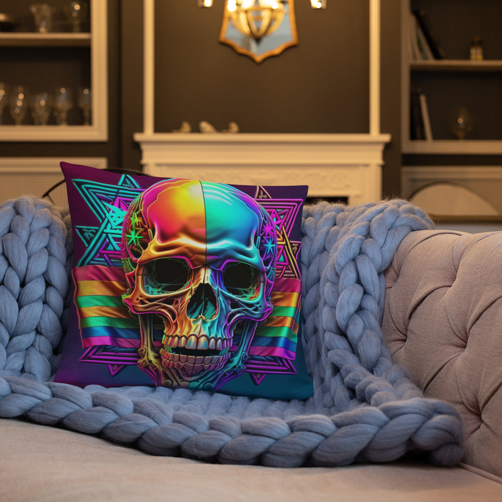 Cromo Skull | Star of David | Pillow Case