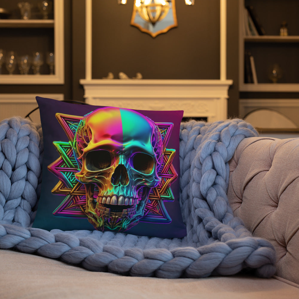 Cromo Skull | Star of David | Pillow Case