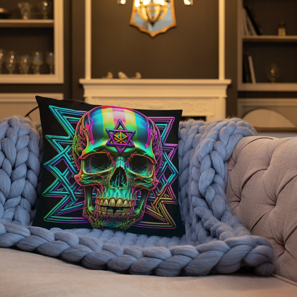 Cromo Skull | Star of David | Pillow Case