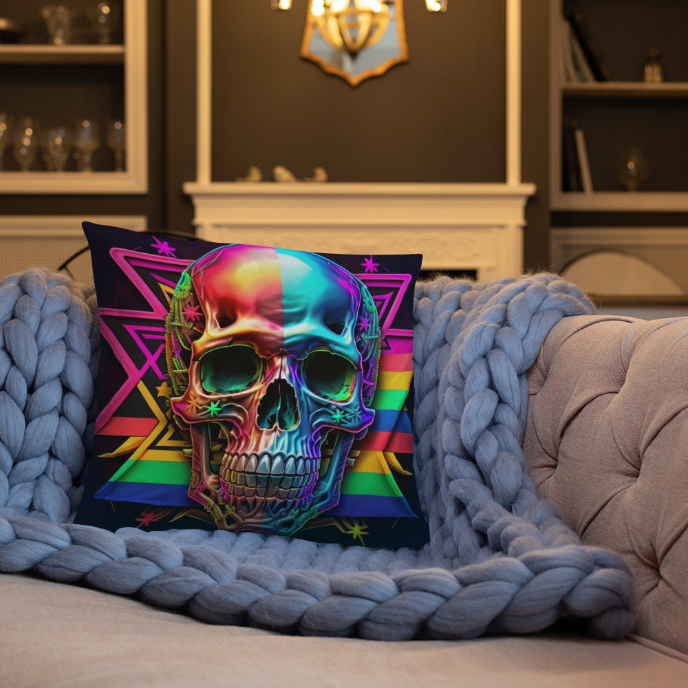 Cromo Skull | Star of David | Pillow Case