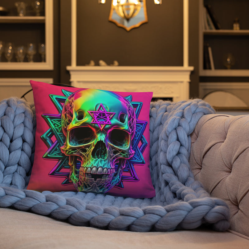 Cromo Skull | Star of David | Pillow Case