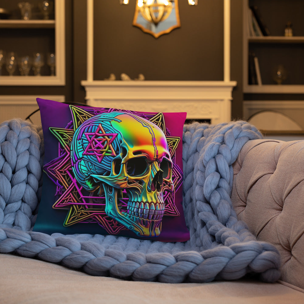 Cromo Skull | Star of David | Pillow Case