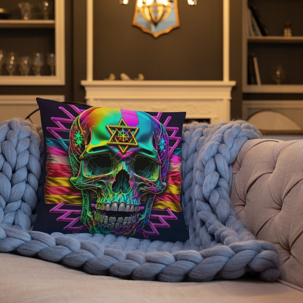 Cromo Skull | Star of David | Pillow Case